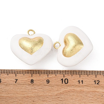 Brass Enamel Pendants KK-S525-13G-1