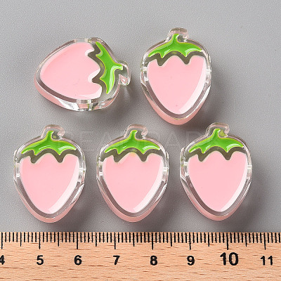 Transparent Enamel Acrylic Beads LS-TACR-S155-003E-1