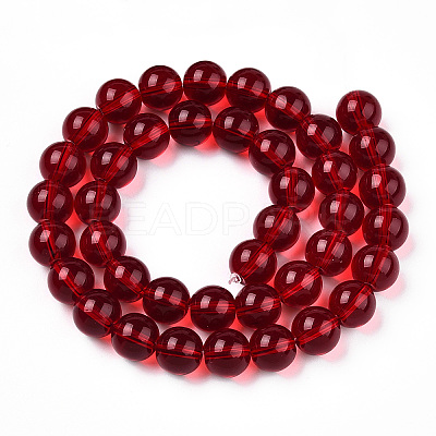 Transparent Glass Beads Strands GLAA-T032-T4mm-20-1