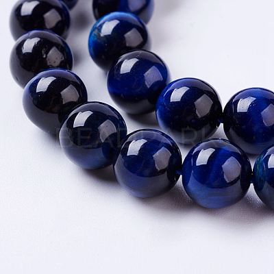 Natural Tiger Eye Bead Strands G-P276-03-8mm-1