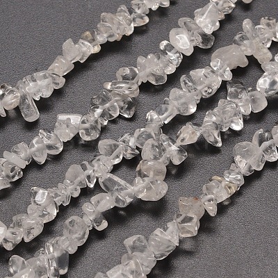 Natural Quartz Crystal Chip Beads Strands X-G-M205-01-1