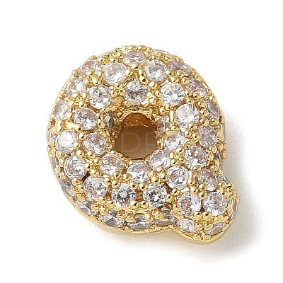 Brass Micro Pave Cubic Zirconia Beads KK-P290-61G-Q-1