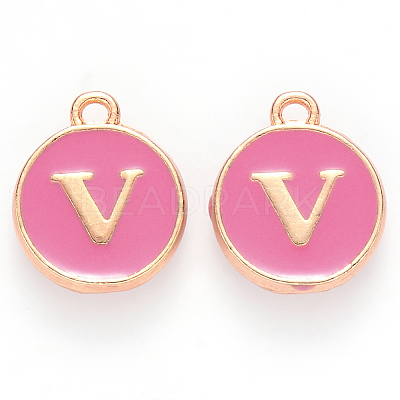 Golden Plated Alloy Enamel Charms LS-ENAM-S118-08V-1
