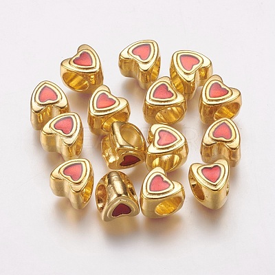 Metal Alloy European Beads LFD8290Y-2-NFG-1