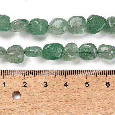 Natural Green Strawberry Quartz Beads Strands G-P497-01E-23-1