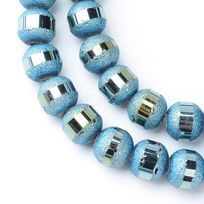 Electroplate Glass Bead Strands X-EGLA-S131-6mm-B04-1