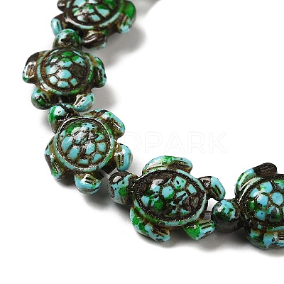 Synthetic Turquoise Dyed Beads Strands G-P507-05D-1