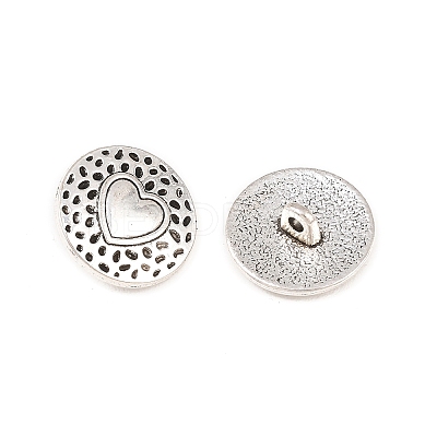 Tibetan Style Alloy Shank Buttons X-TIBE-Q044-04AS-RS-1