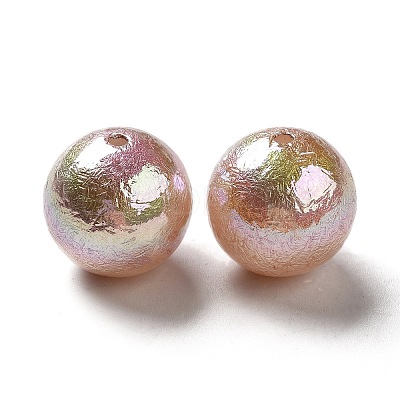 UV Plating Opaque Acrylic Beads OACR-L013-002F-1