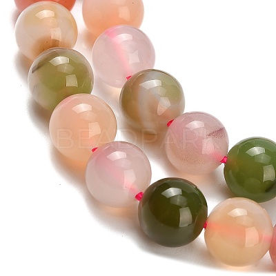 Natural Agate Beads Strands G-F814-A02-8mm-1