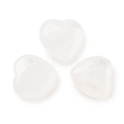 Heart Natural Quartz Crystal Palm Stones G-C134-06A-16-1