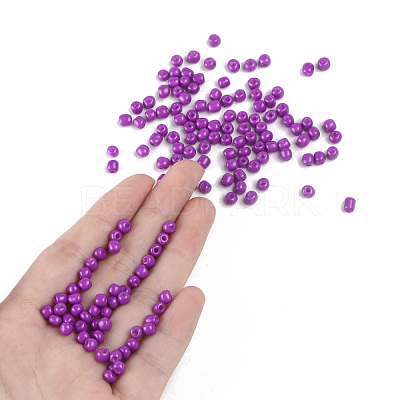 Baking Paint Glass Seed Beads SEED-S003-K13-1
