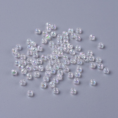 Eco-Friendly Transparent Acrylic Beads PL730-2-1