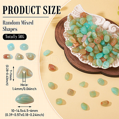 50G Transparent Acrylic Beads TACR-TA0001-62B-1
