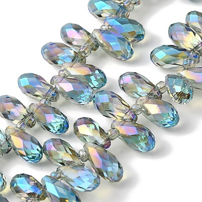 Electroplate Glass Beads Strands EGLA-B006-01A-HR02-1
