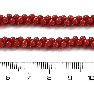 Dyed Synthetic Coral Beads Strands CORA-P010-04A-1