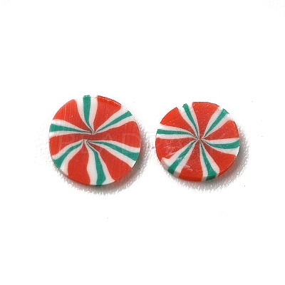 Christmas Theme Handmade Polymer Clay Beads CLAY-P002-02A-1