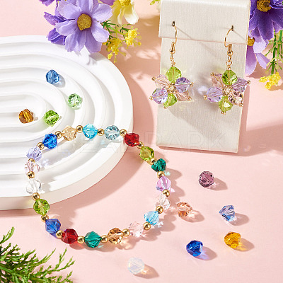 10Pcs Glass Imitation Austrian Crystal Beads GLAA-TADJ0001-11H-1