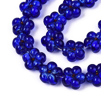Handmade Silver Foil Glass Beads FOIL-N030-01B-1