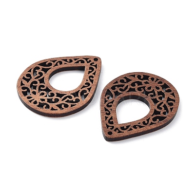 Walnut Wood Laser Cut Pendants WOOD-Q051-03F-1