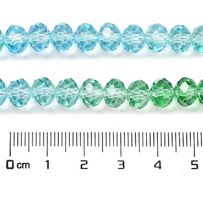 Transparent Painted Glass Beads Strands DGLA-A034-T8mm-A17-1