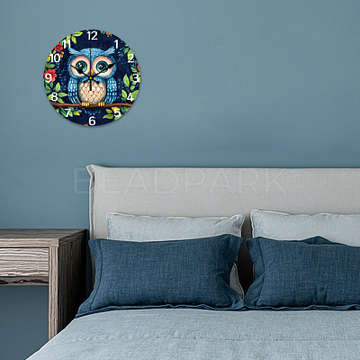 MDF Printed Wall Clock HJEW-WH0058-032-1