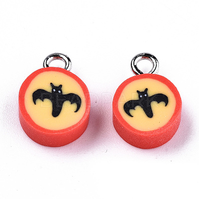 Handmade Polymer Clay Charms X-CLAY-T016-47-1