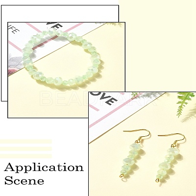 Electroplate Glass Beads Strands EGLA-YW0003-18F-1
