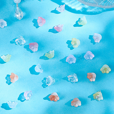 90Pcs 9 Colors Lampwork Beads LAMP-PA0001-12-1
