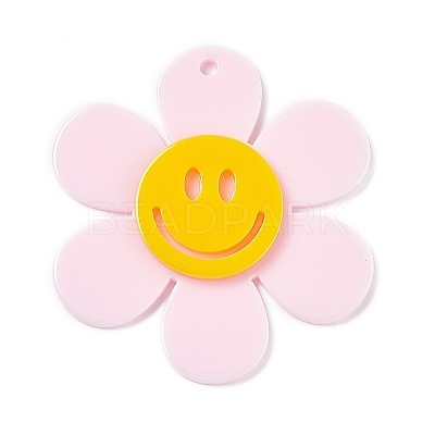 Opaque Acrylic Big Pendants LS-OACR-P012-B03-1