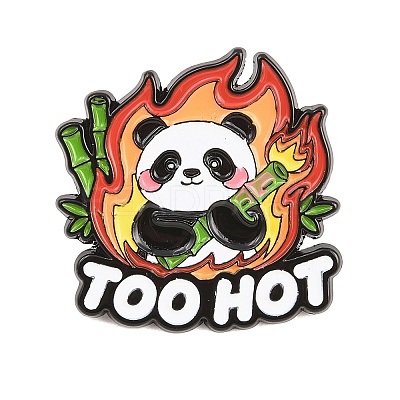 Flaming Animal Alloy Enamel Pins JEWB-G046-05H-1