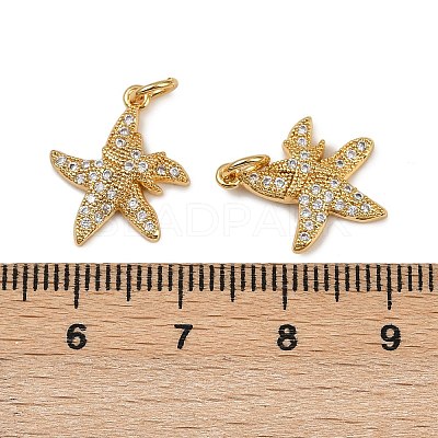 Brass Micro Pave Cubic Zirconia Pendants KK-I358-065G-01-1