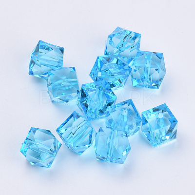 Transparent Acrylic Beads TACR-Q259-10mm-V40-01-1