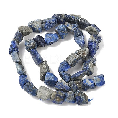 Raw Rough Natural Lapis Lazuli Beads Strands G-M453-D06-1