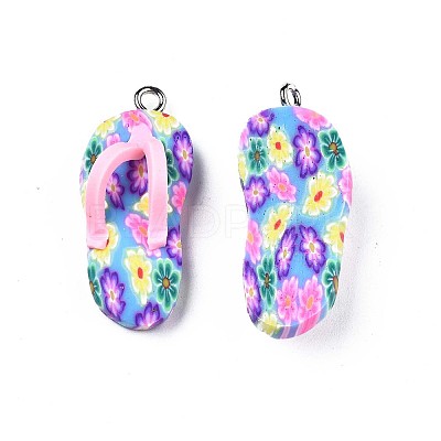 Handmade Polymer Clay Pendants PORC-S1007-48-1