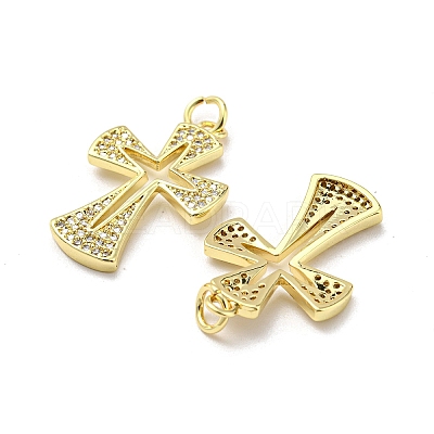 Brass with Cubic Zirconia Pendants FIND-Z023-08D-1