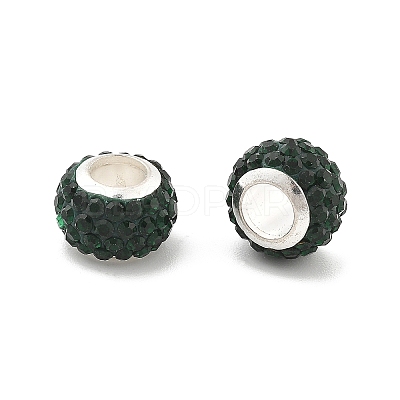 Rondelle Polymer Clay European Beads FIND-U001-01K-1