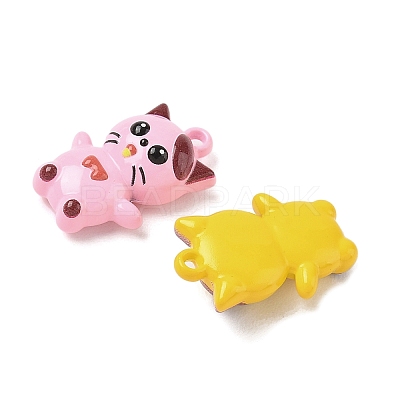 Baking Paint Alloy Pendants FIND-D002-02B-1