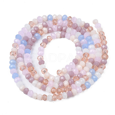 Opaque Glass Beads Strands X-GLAA-T006-07-A09-1