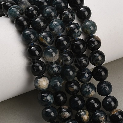 Natural Blue Tourmaline Beads Strands GG-NH0002-A01-8mm-1