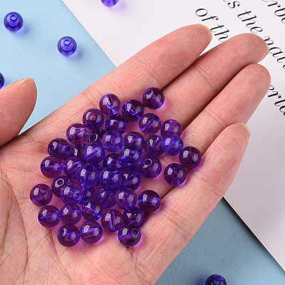 Transparent Acrylic Beads MACR-S370-A8mm-748-1