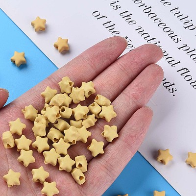 Spray Painted Acrylic Beads MACR-S373-45-O07-1