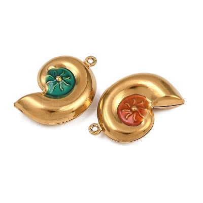 304 Stainless Steel Enamel Pendants STAS-G363-16G-01-1