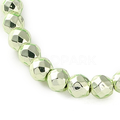 Electroplated Synthetic Non-magnetic Hematite Beads Strands G-C248-D01-3mm-01-1