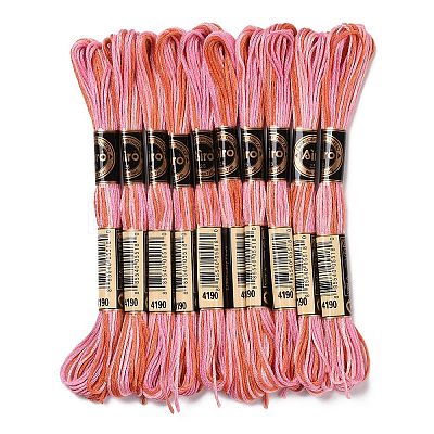 10 Skeins 6-Ply Polyester Embroidery Floss OCOR-K006-A31-1