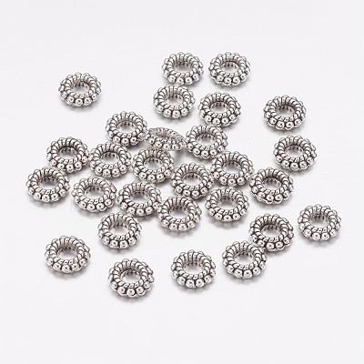 Tibetan Style Alloy Beads X-TIBEB-A12-3597-AS-LF-1