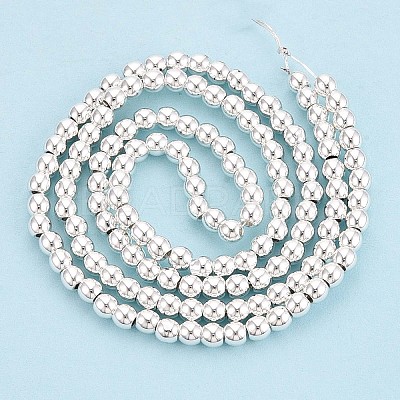 Electroplate Non-magnetic Synthetic Hematite Bead Strands G-Q466-3mm-02-1