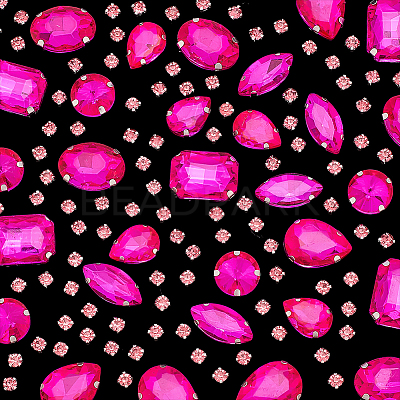 156Pcs 7 Styles Sew on Rhinestone DIY-SP0007-30D-1