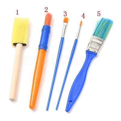 Plastic Paint Brushes Pens Sets TOOL-F014-04-1