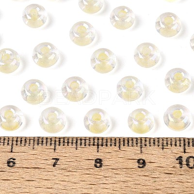 FGB Inside Colours Transparent Glass Seed Beads SEED-T009-01H-1